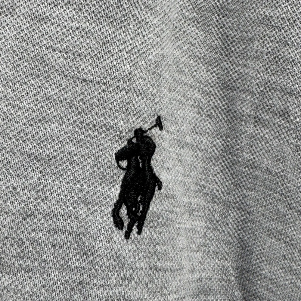 Polo Ralph Lauren Mens Gray Short Sleeve Tipped Collar Cotton Polo Shirt XL